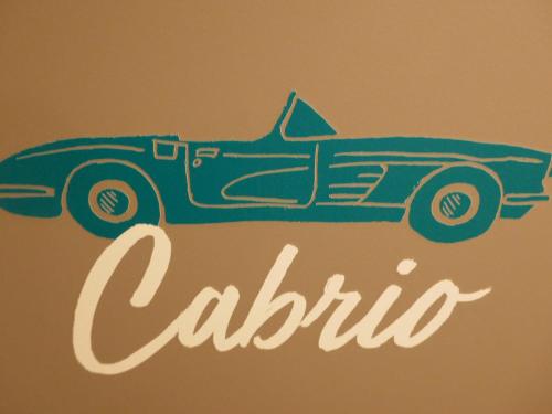 a drawing of a car with the word carilli at hotelF1 Paris Villemomble in Villemomble