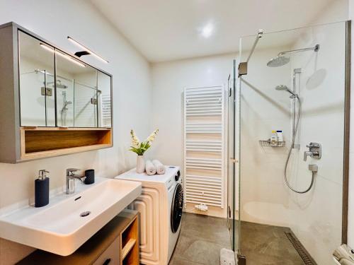 Ένα μπάνιο στο MOMENTIC Apartment - riverside