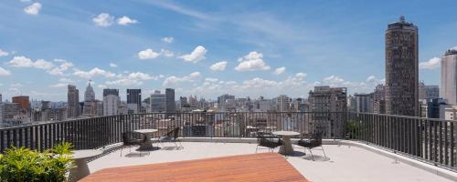 Udsigt til São Paulo eller udsigt til byen taget fra lejligheden