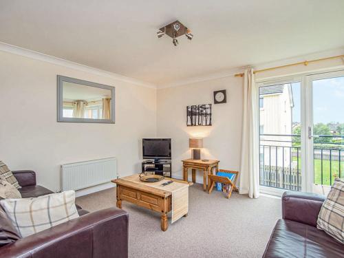 Μια τηλεόραση ή/και κέντρο ψυχαγωγίας στο Mont Blanc Apartment