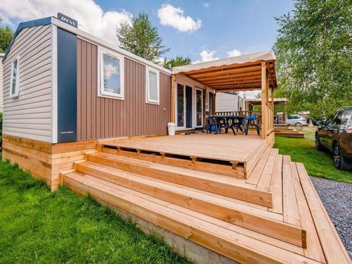 Mobil home avec terrasse au camping à Granges-Aumontzey - API-1-52-299