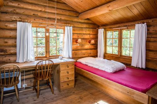 Postel nebo postele na pokoji v ubytování Kvitåvatn Fjellstue