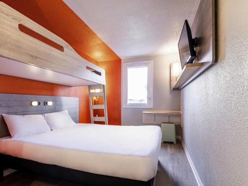 Ibis Budget Perpignan Sudにあるベッド