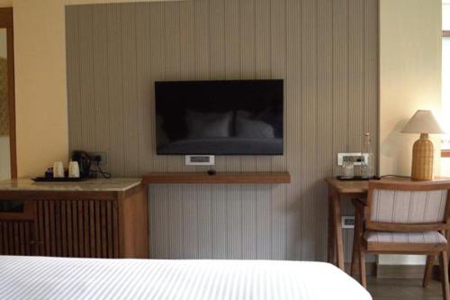 Red River Retreatにあるテレビまたはエンターテインメントセンター