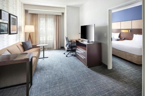 Ένα ή περισσότερα κρεβάτια σε δωμάτιο στο Residence Inn Rochester Henrietta