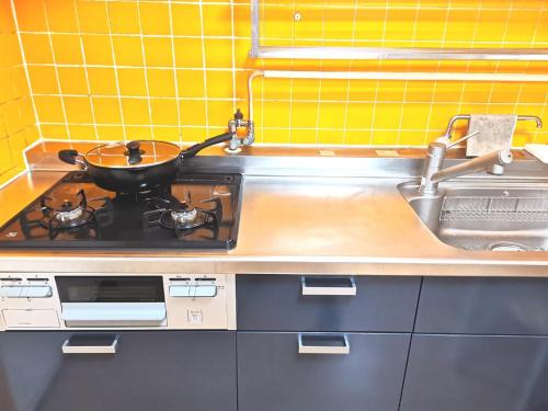 Nhà bếp/bếp nhỏ tại A Stay in Shinjuku