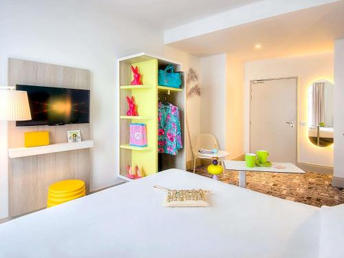 Katil atau katil-katil dalam bilik di Ibis Styles Nice Centre Gare