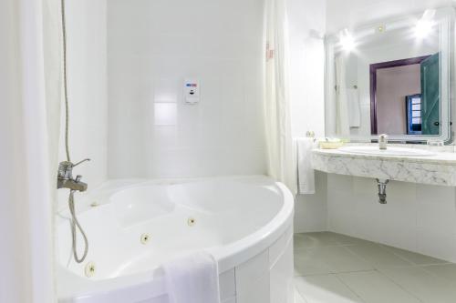 Koupelna v ubytování Hotel Almagro