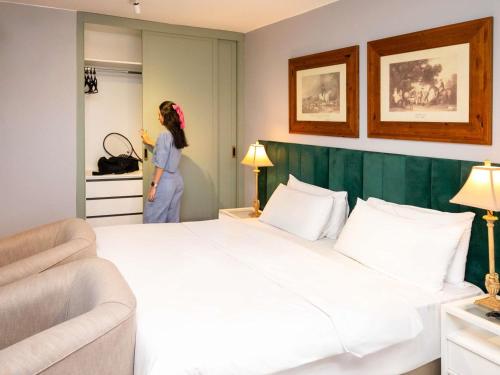Cama o camas de una habitación en ibis Catanduva