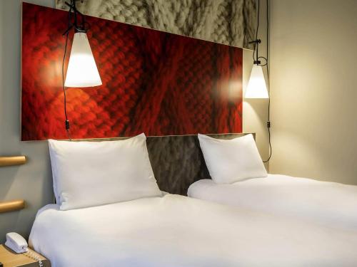 Ibis Wroclaw Centrumにあるベッド