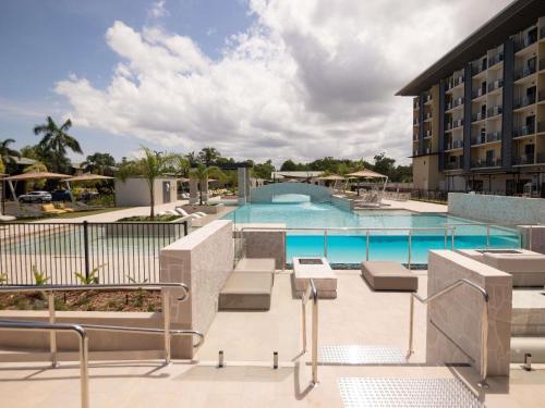 a view of a pool at a hotel at Novotel Darwin Airport in Darwin