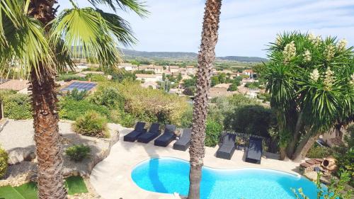 Gallery image of Beautiful Villa with a stunning view in Roujan
