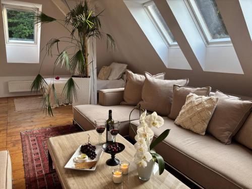 Ruang duduk di Loft apartment 723