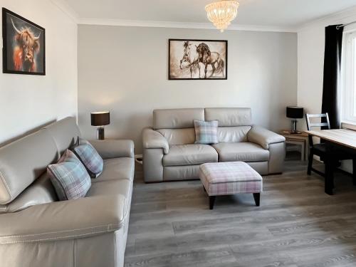 Χώρος καθιστικού στο Cambusmoon Apartment