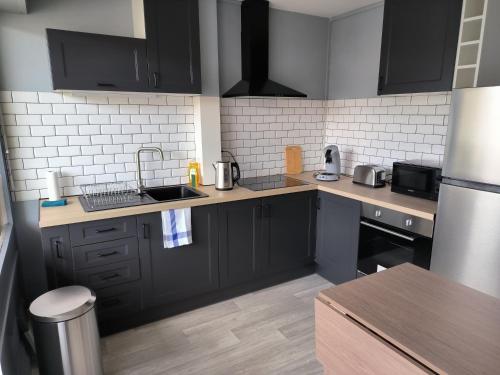 Kuchyň nebo kuchyňský kout v ubytování Appartement cosy rénové, Angers centre