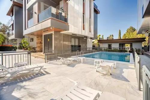 Hồ bơi trong/gần Diker Port Residence, Luxury 3BR Duplex , Pool , 5 min to Beach