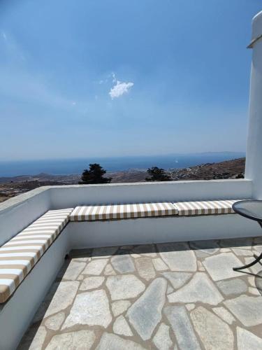 Balkón nebo terasa v ubytování Terpsithea