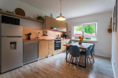 Kuchyň nebo kuchyňský kout v ubytování Das orange Haus in der Nähe Frankfurt