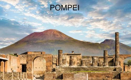 a view of a mountain in front of a city at La Casa di Carlotta in Naples