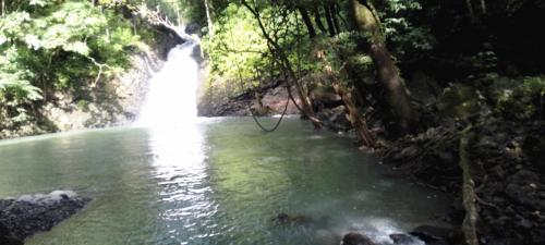 a waterfall in the middle of a body of water at Luxury apartmеnt with private terrace in Altos del Maria in Sorá