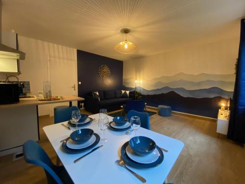 Kuchyň nebo kuchyňský kout v ubytování La montagne bleue - Parking privé