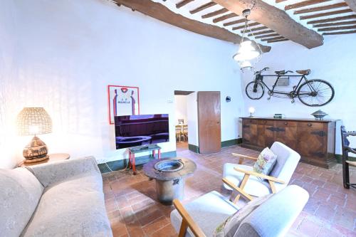 Χώρος καθιστικού στο Appartamento La Bandita Agriturismo Montechiaro