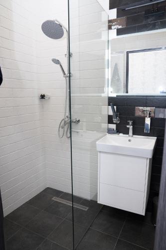 Koupelna v ubytování Prime Suites Hotel