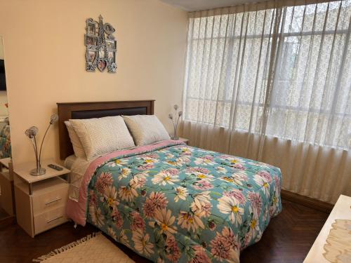 Katil atau katil-katil dalam bilik di Vintage Apartment Arequipa