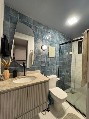 Bilik mandi di Apartamento no centro COP30