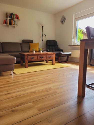 Ruang duduk di Ferienhaus Lieblingsdüne
