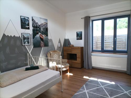 Katil atau katil-katil dalam bilik di Haus im Grünen - Aktiv-Card Partner!