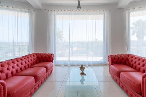 Χώρος καθιστικού στο Villa Floyd Charming Rooms