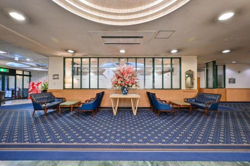 Posezení v ubytování Central Hotel Sasebo