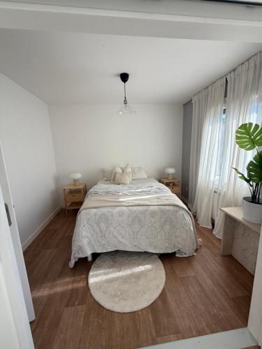 Postel nebo postele na pokoji v ubytování appartement cosy poitiers université