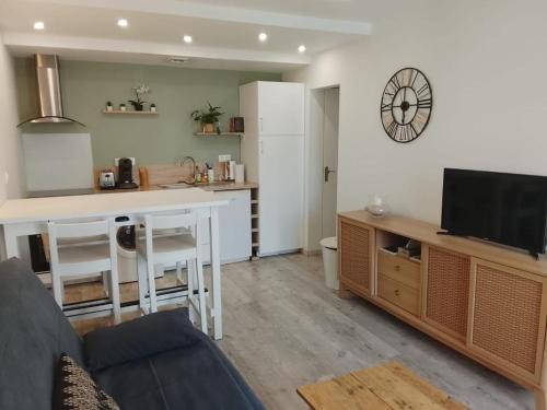 T2 Nid Serein, jardin, calme, proche centre-ville, port, plages
