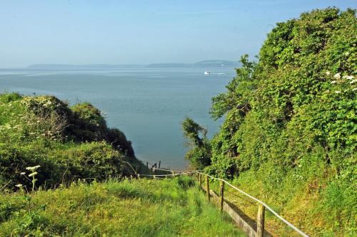 a view of the ocean from a hill at 3 Bed in Duncannon oc-i041 in Duncannon