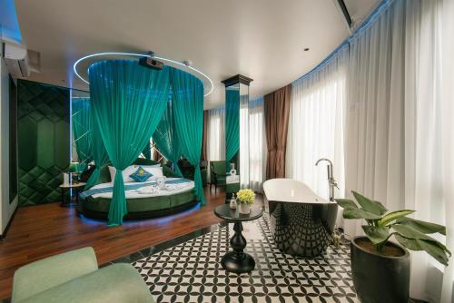 Koupelna v ubytování Grand Hotel Vinh Yen