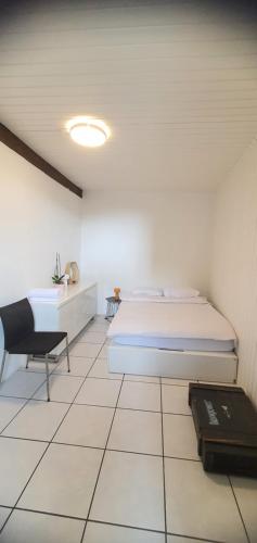 Postel nebo postele na pokoji v ubytování Grec Zimmer