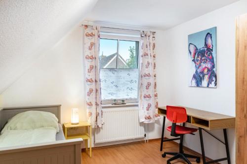 Postel nebo postele na pokoji v ubytování Ferienhaus Franz