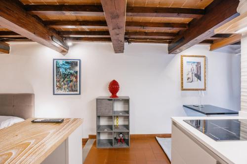 Kuchyň nebo kuchyňský kout v ubytování Tour d'Art - Piazza Grande Arezzo