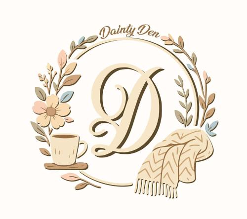a anniversary logo with a cup of coffee and a laurel wreath at Dainty Den LS217- Chic & Relaxing Stay Near Enchanted Kingdom in Santa Rosa