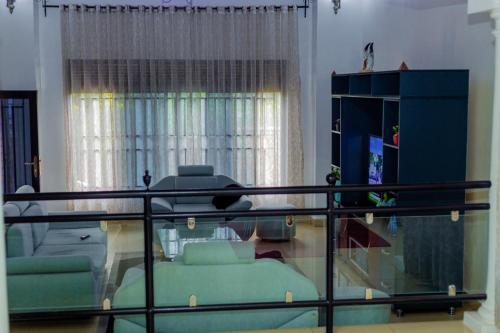 A seating area at IMFURA Residence