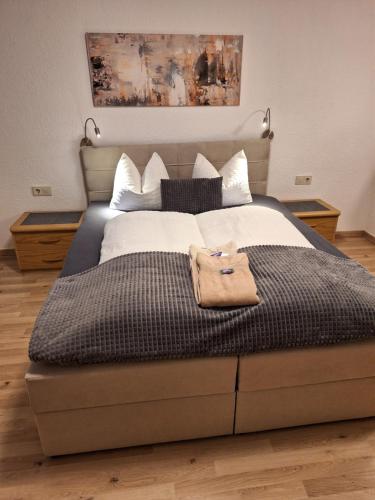 Postel nebo postele na pokoji v ubytování Haus Falkner Barbara