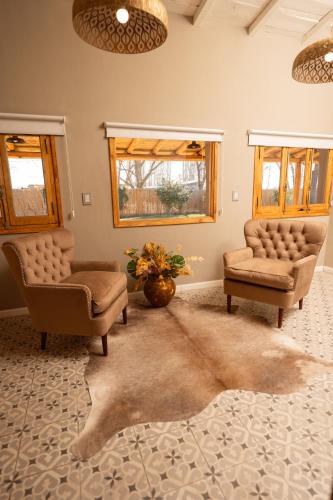 Area soggiorno di Dobe Lodge