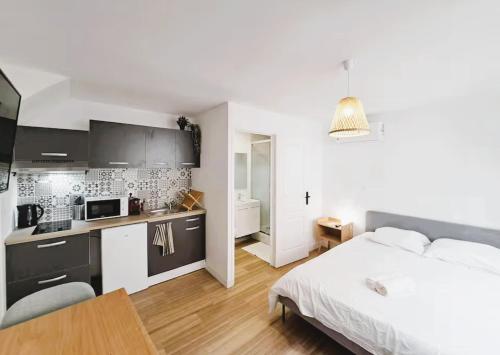 Køkken eller tekøkken på Naples - 2P - Studio douillet - Hyper centre