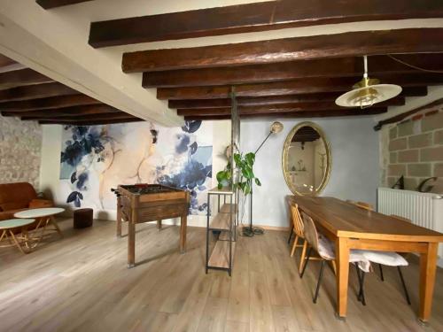 Posezení v ubytování 29 La Parenthèse Maison Vernon, Giverny