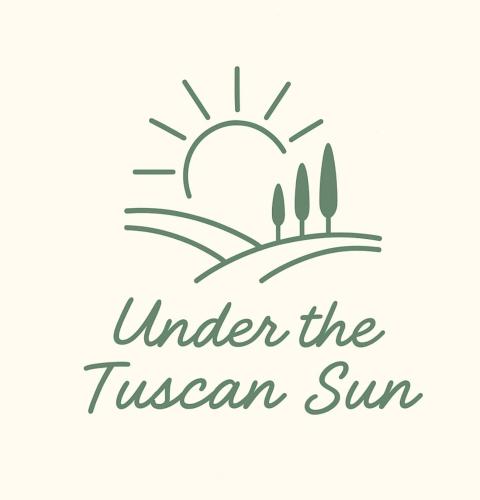a logo for under the ocean sun at Under The Tuscan Sun in Arezzo