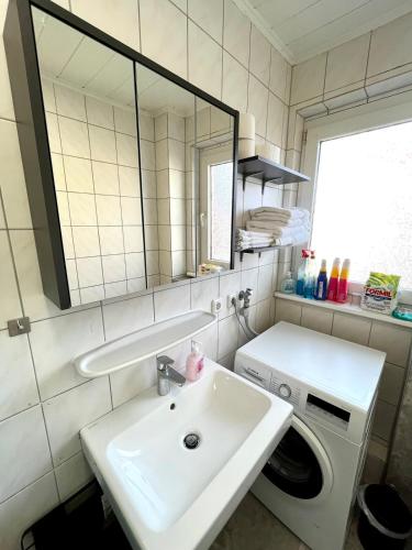 Η κουζίνα ή μικρή κουζίνα στο Stillvolle Wohnung