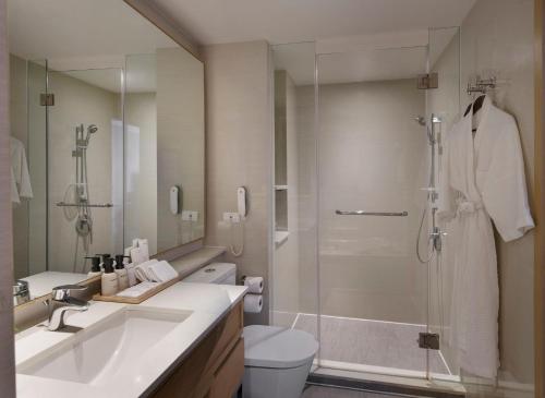 Ένα μπάνιο στο Shama Lakeview Asoke Bangkok