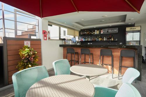 Ο χώρος του lounge ή του μπαρ στο Victoria Regia Hotel